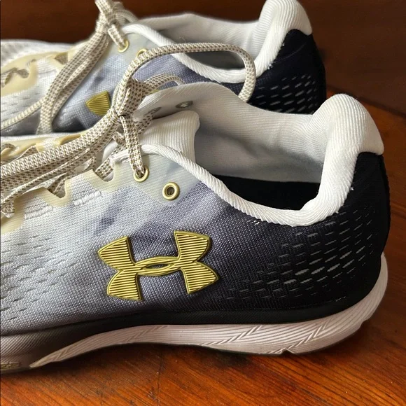 Ladies Under Armour White and Black Athletic Shoes - Picture 2 of 9